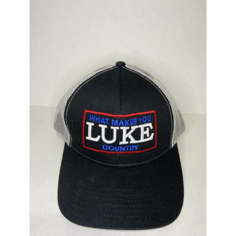 Luke Bryan Hat What Makes You Country Black White Snap Back Mesh One Size